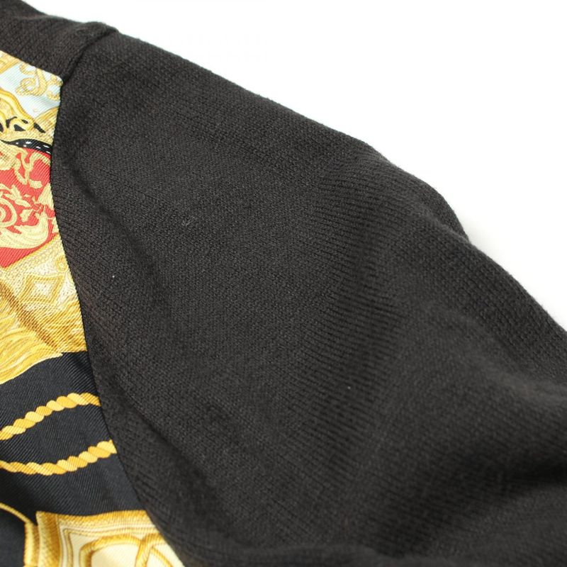 Hermes Polo Shirt Twill Raine Poste Et Cavalerie Silk Cotton Blouse Women Used B