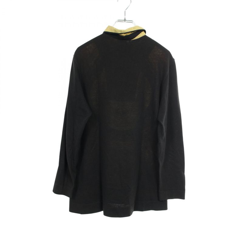 Hermes Polo Shirt Twill Raine Poste Et Cavalerie Silk Cotton Blouse Women Used B