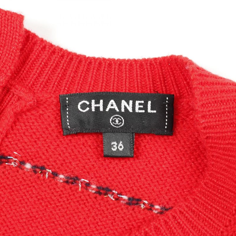Chanel Knit P64264k60201 Cashmere Knit Women Used a