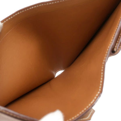 Hermes Bifold Wallet Jura Sikkim Gold Silver Hardware Brown Compact Wallet