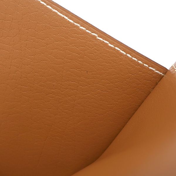 Hermes Bifold Wallet Jura Sikkim Gold Silver Hardware Brown Compact Wallet