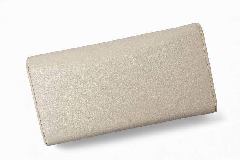 Cartier Wallet Cartier Long Wallet Marcello 2C Perforated Logo White