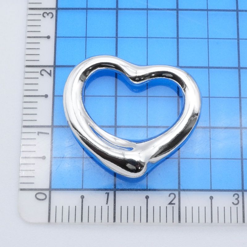 2.2mm (0.09in) Tiffany & Co Open Heart Pendant Top 25-1804