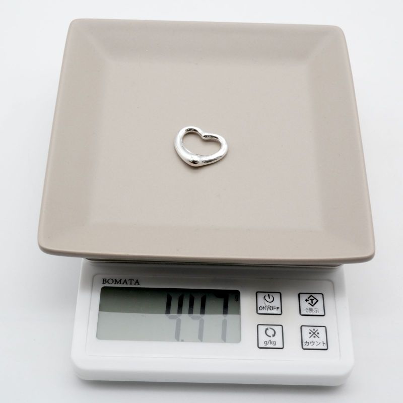 2.2mm (0.09in) Tiffany & Co Open Heart Pendant Top 25-1804