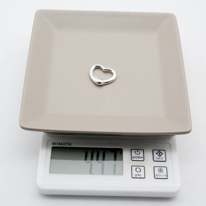 2.2mm (0.09in) Tiffany & Co Open Heart Pendant Top 25-1804