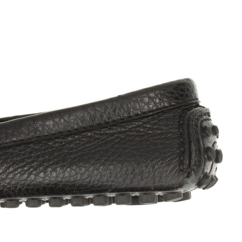 Louis Vuitton 07 Leather Driving Shoes Women's 34 Fa1007 Black Made In Italy