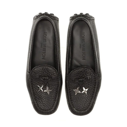 Louis Vuitton 07 Leather Driving Shoes Women's 34 Fa1007 Black Made In Italy