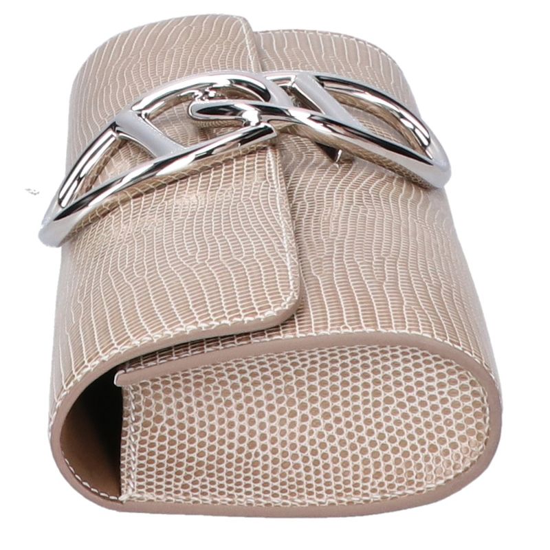 Hermes □R Lizard Svhardware Clutch Bag