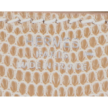Hermes □R Lizard Svhardware Clutch Bag