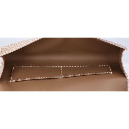 Hermes □R Lizard Svhardware Clutch Bag