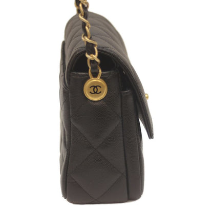 Chanel As4907 Black Caviar Skin Mini Flap Chain Shoulder Bag Shoulder Bag Black