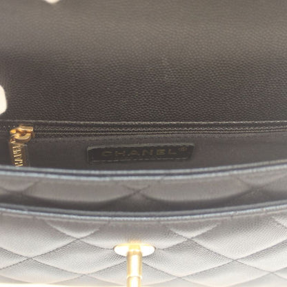 Chanel As4907 Black Caviar Skin Mini Flap Chain Shoulder Bag Shoulder Bag Black