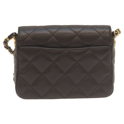 Chanel As4907 Black Caviar Skin Mini Flap Chain Shoulder Bag Shoulder Bag Black