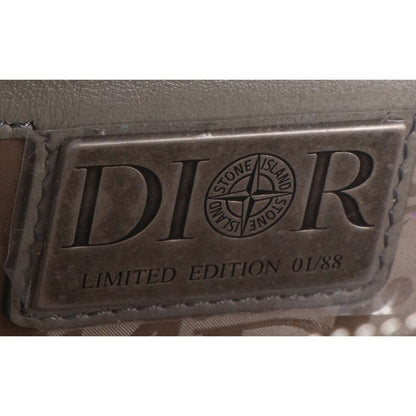 DIOR X Stone Island Similar Compass Motif Round Crossbody Bag