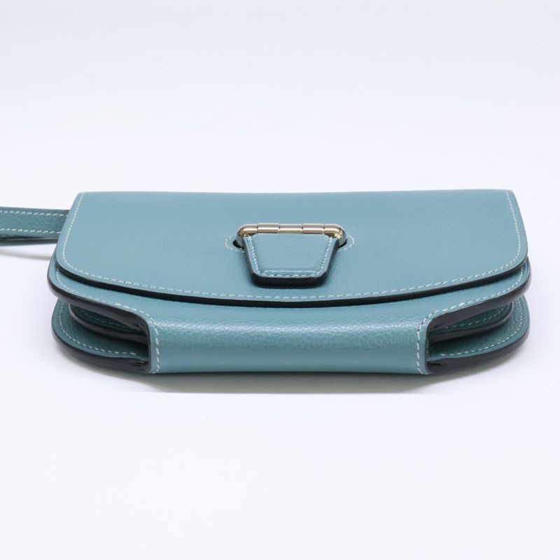 Hermes Mini Conveyor Vaux-evercolor Shoulder Wallet Stamped □R