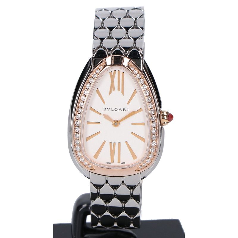 Bvlgari Bulgari Beautiful Sp33wspd Serpenti Seduttori Diamond Bezel Quartz