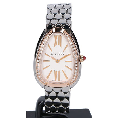 Bvlgari Bulgari Beautiful Sp33wspd Serpenti Seduttori Diamond Bezel Quartz