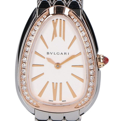 Bvlgari Bulgari Beautiful Sp33wspd Serpenti Seduttori Diamond Bezel Quartz
