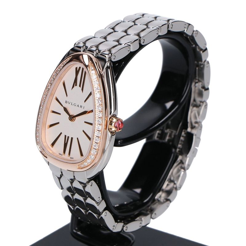 Bvlgari Bulgari Beautiful Sp33wspd Serpenti Seduttori Diamond Bezel Quartz