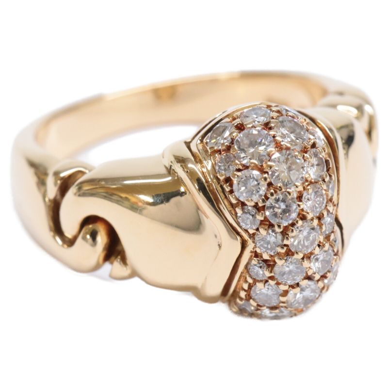 Bvlgari Bulgari 750 Doppio Cuore Diamond Size 9