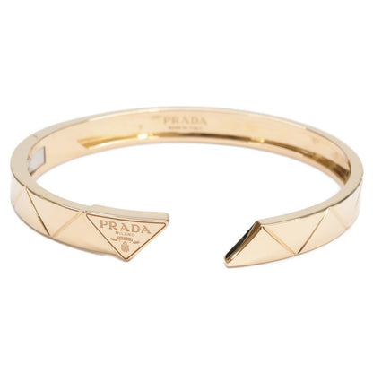 Prada 1jb389 750 Eternal Gold Triangle Logo Bracelet M
