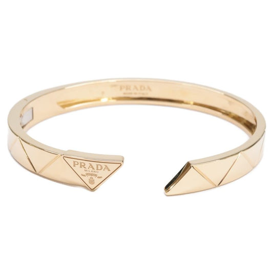 Prada 1jb389 750 Eternal Gold Triangle Logo Bracelet M