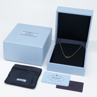 Prada 1jca37 750 Eternal Gold With Small Triangle Pendant