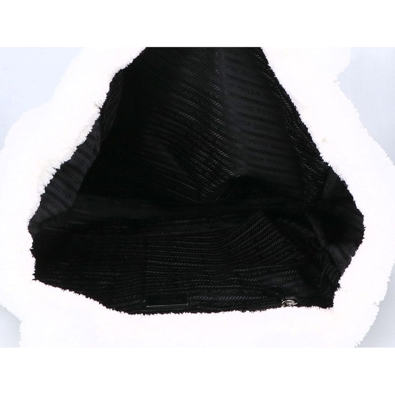 Prada 1bg130 Triangle Plate Front Logo Pile Terry