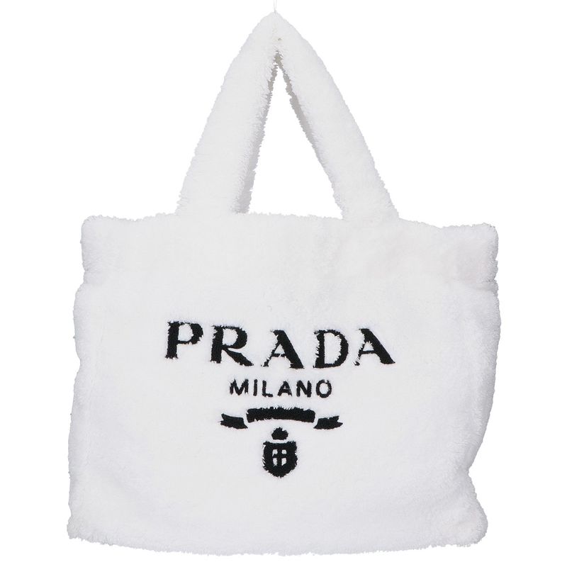 Prada 1bg130 Triangle Plate Front Logo Pile Terry
