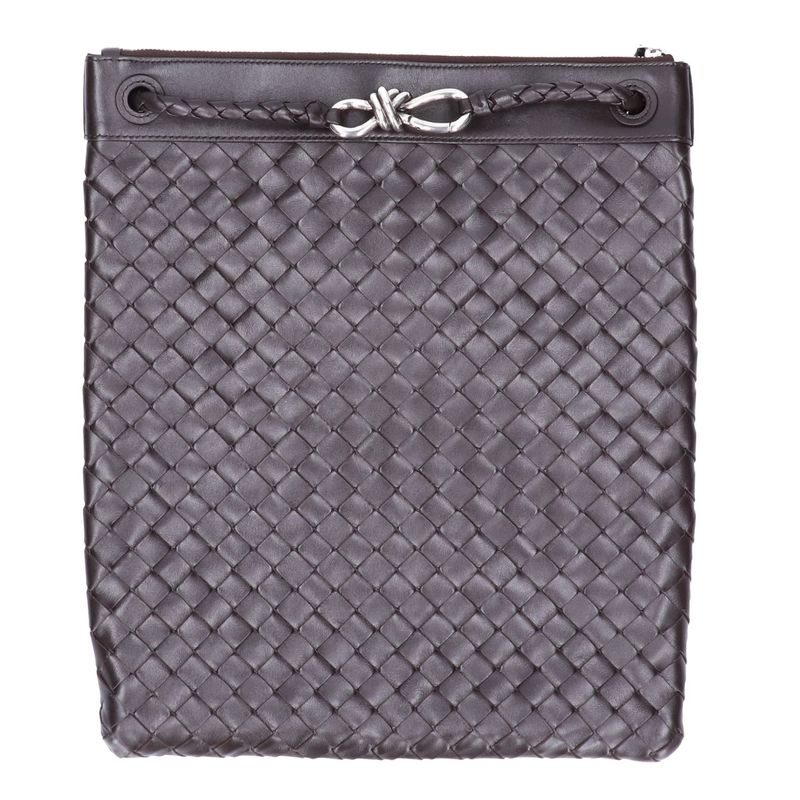 Bottega Veneta Similar Intrecciato Leather Flat Andiamo Messenger