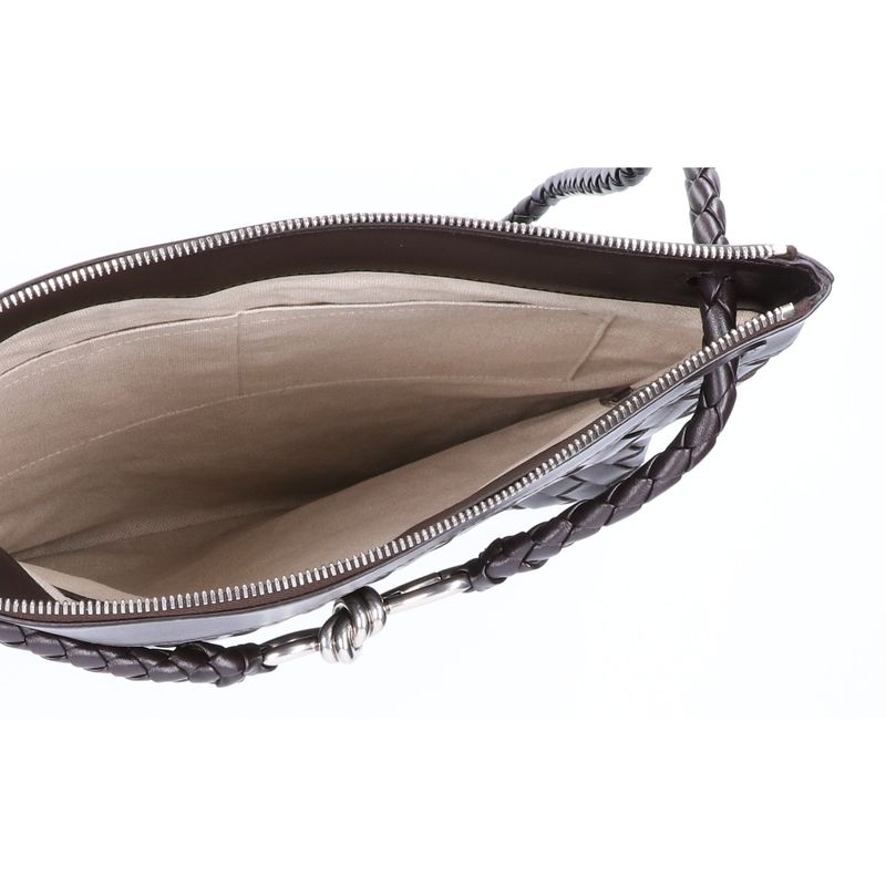 Bottega Veneta Similar Intrecciato Leather Flat Andiamo Messenger