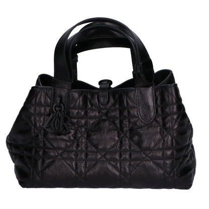 Christian DIOR Similar Macrocanage Crinkled Calfskin Toujours Bag Small