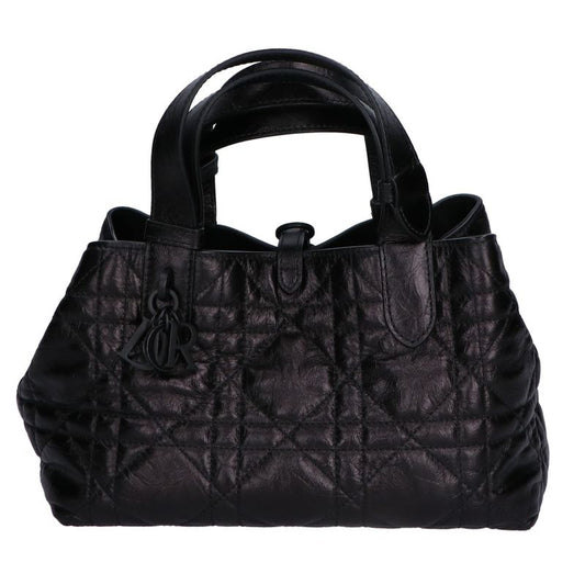 Christian DIOR Similar Macrocanage Crinkled Calfskin Toujours Bag Small
