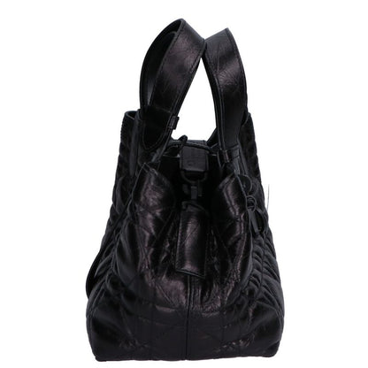 Christian DIOR Similar Macrocanage Crinkled Calfskin Toujours Bag Small