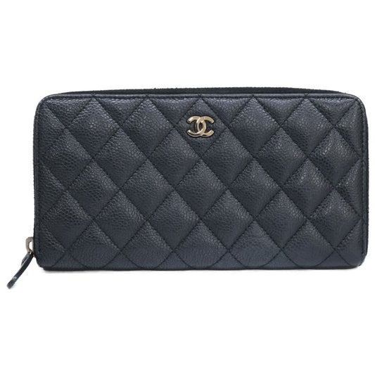 Chanel 16th Ap0242 Caviar Skin Classic Long Zipped Wallet