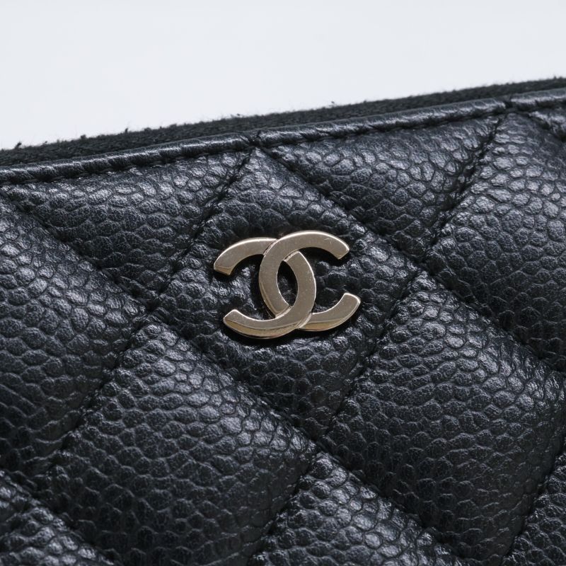 Chanel 16th Ap0242 Caviar Skin Classic Long Zipped Wallet