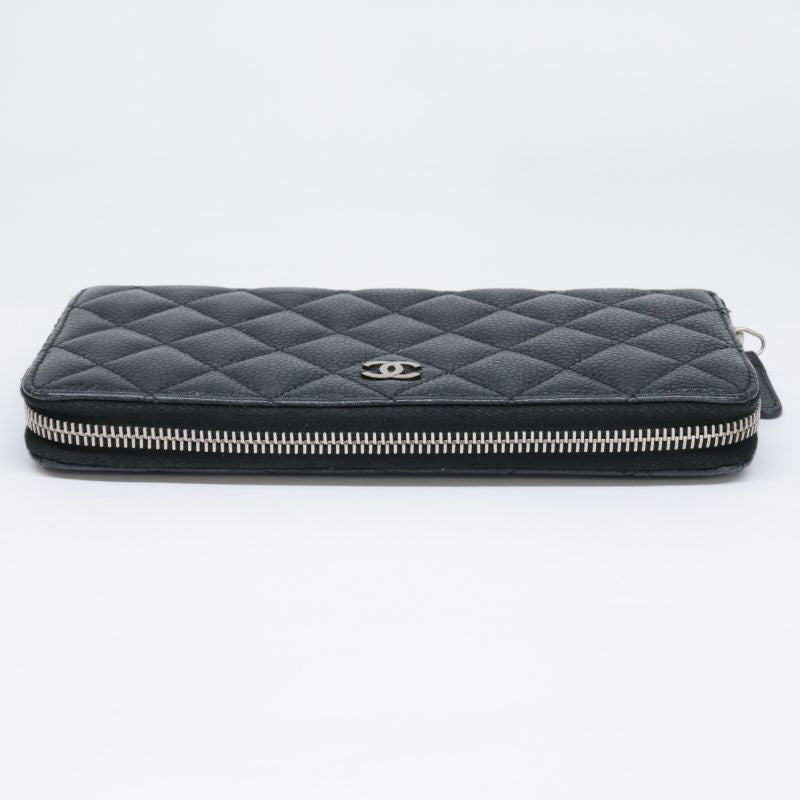 Chanel 16th Ap0242 Caviar Skin Classic Long Zipped Wallet