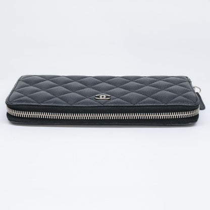Chanel 16th Ap0242 Caviar Skin Classic Long Zipped Wallet