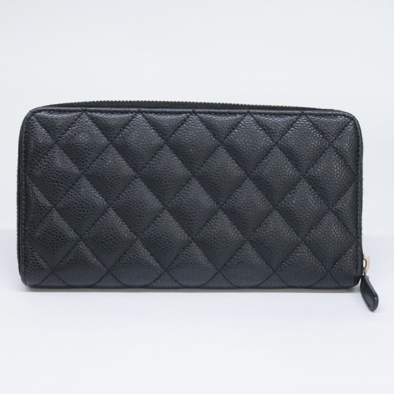 Chanel 16th Ap0242 Caviar Skin Classic Long Zipped Wallet