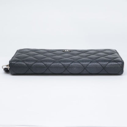 Chanel 16th Ap0242 Caviar Skin Classic Long Zipped Wallet