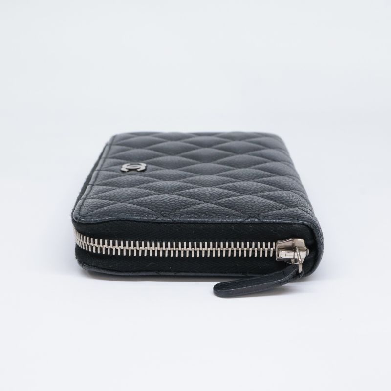 Chanel 16th Ap0242 Caviar Skin Classic Long Zipped Wallet
