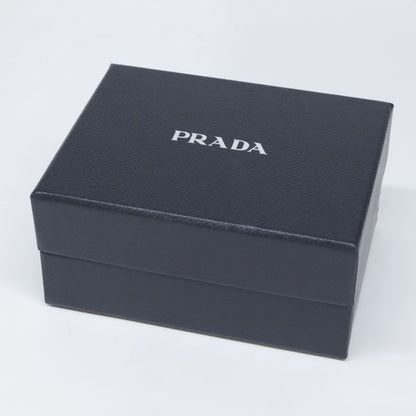 Prada Unused 1nr016 Triangle Logo Patent Mini Pouch Drawstring Ring Drawstring