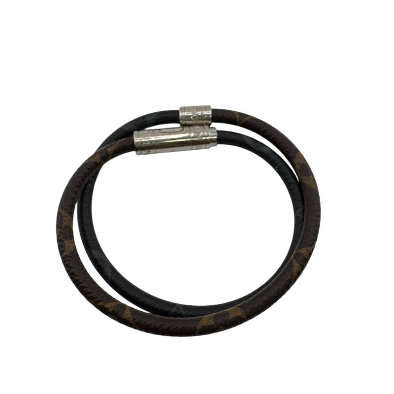 Louis Vuitton M8154e Bangle 2strands Bracelet Keep It Bracelet Brown Unisex