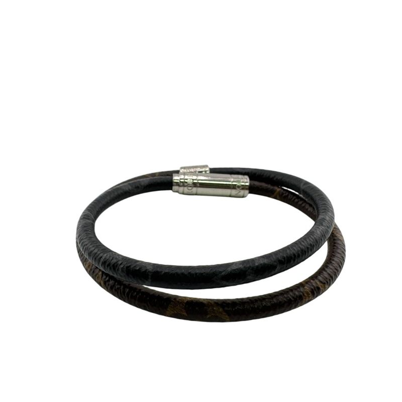 Louis Vuitton M8154e Bangle 2strands Bracelet Keep It Bracelet Brown Unisex
