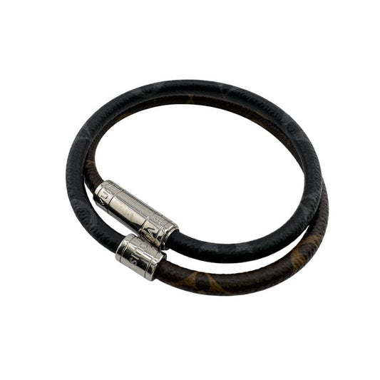 Louis Vuitton M8154e Bangle 2strands Bracelet Keep It Bracelet Brown Unisex
