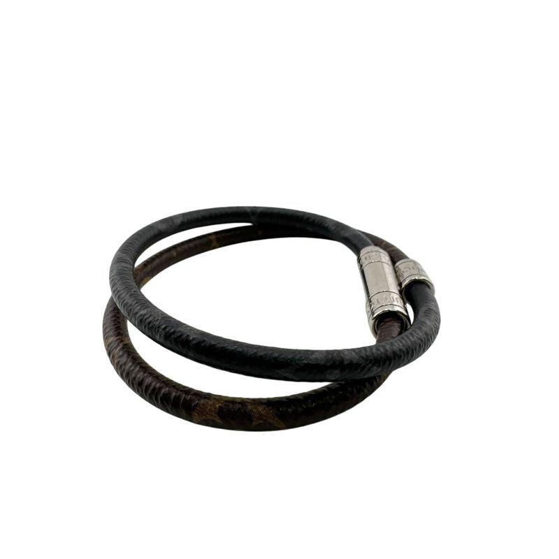 Louis Vuitton M8154e Bangle 2strands Bracelet Keep It Bracelet Brown Unisex
