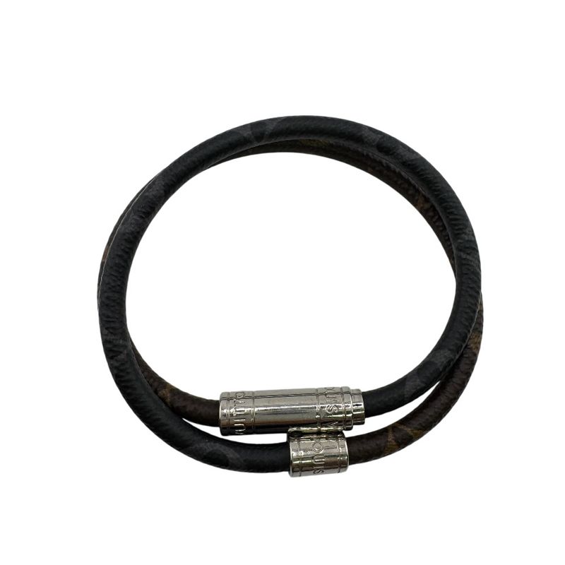 Louis Vuitton M8154e Bangle 2strands Bracelet Keep It Bracelet Brown Unisex
