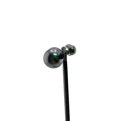 Christian Dior Tribal Binaural Earrings Grey Women