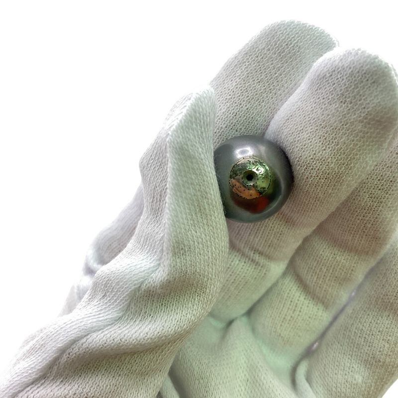 Christian Dior Tribal Binaural Earrings Grey Women