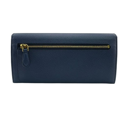 Prada 1mh132 Long Wallet Saffiano Fiocco Long Wallet Bluette Women